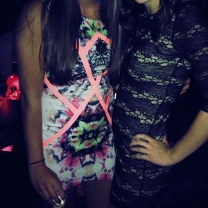 🌈Multi color party dress!